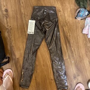 NWT Lululemon Align HR pants 25 inches Shine size 0